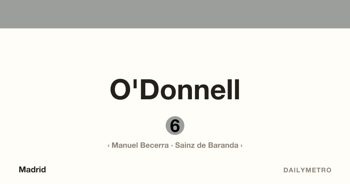 O'Donnell station · Lines 6