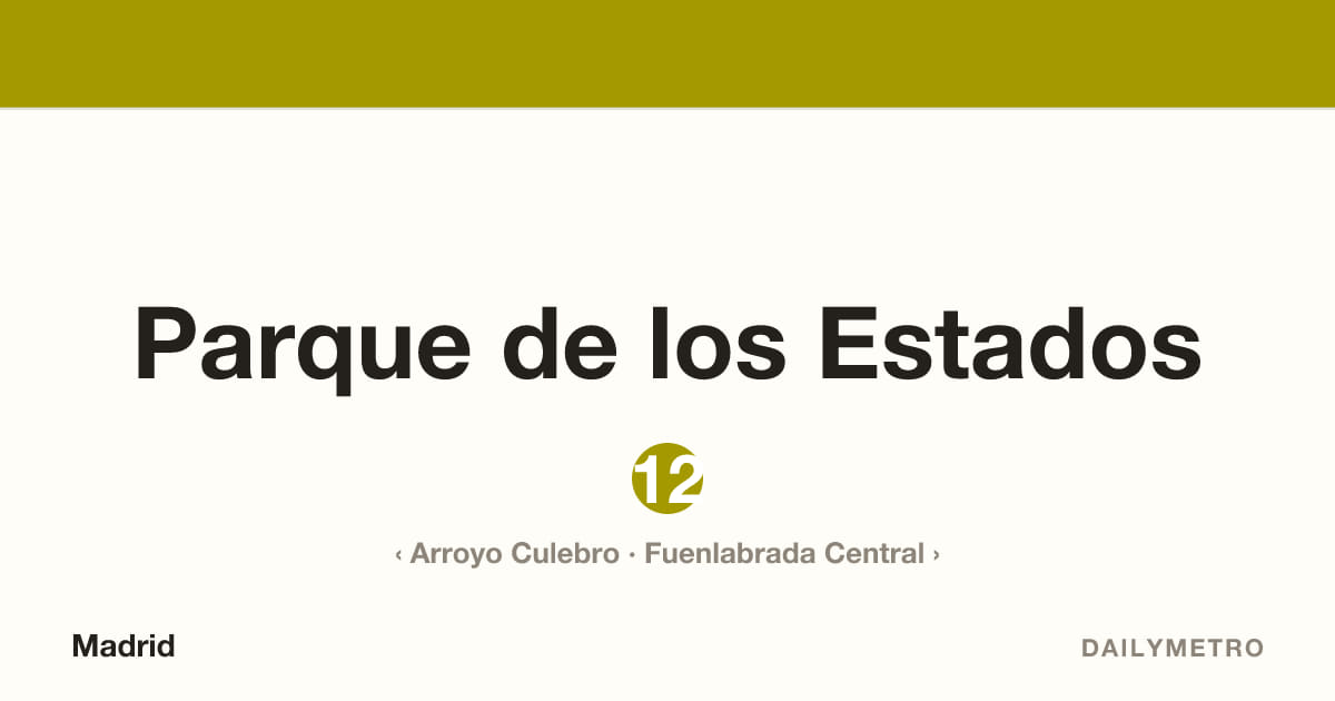 Estación Parque de los Estados · Líneas 12