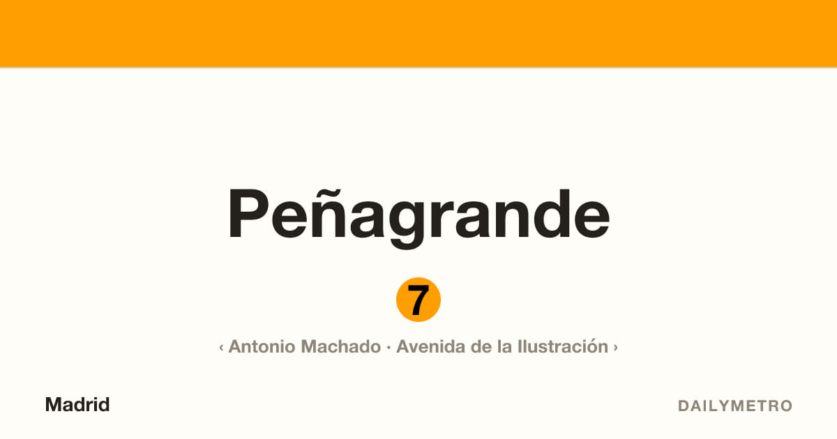 Estación Peñagrande · Líneas 7
