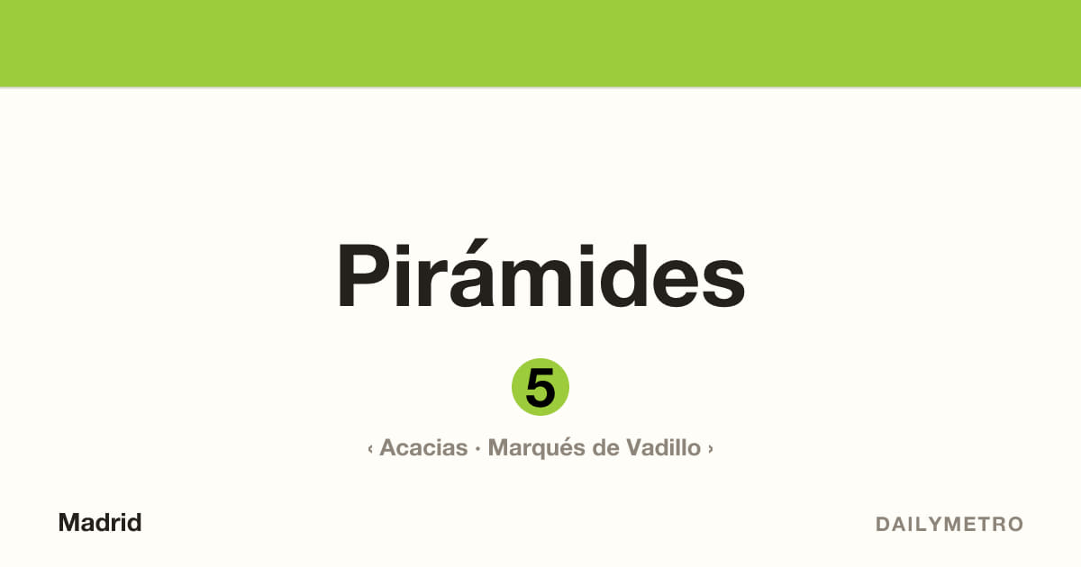 Estación Pirámides · Líneas 5