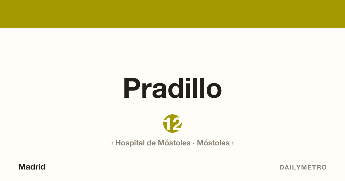 Estación Pradillo · Líneas 12