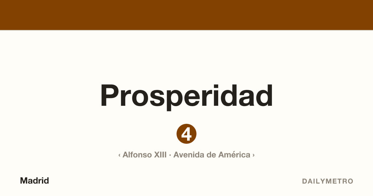 Estación Prosperidad · Líneas 4