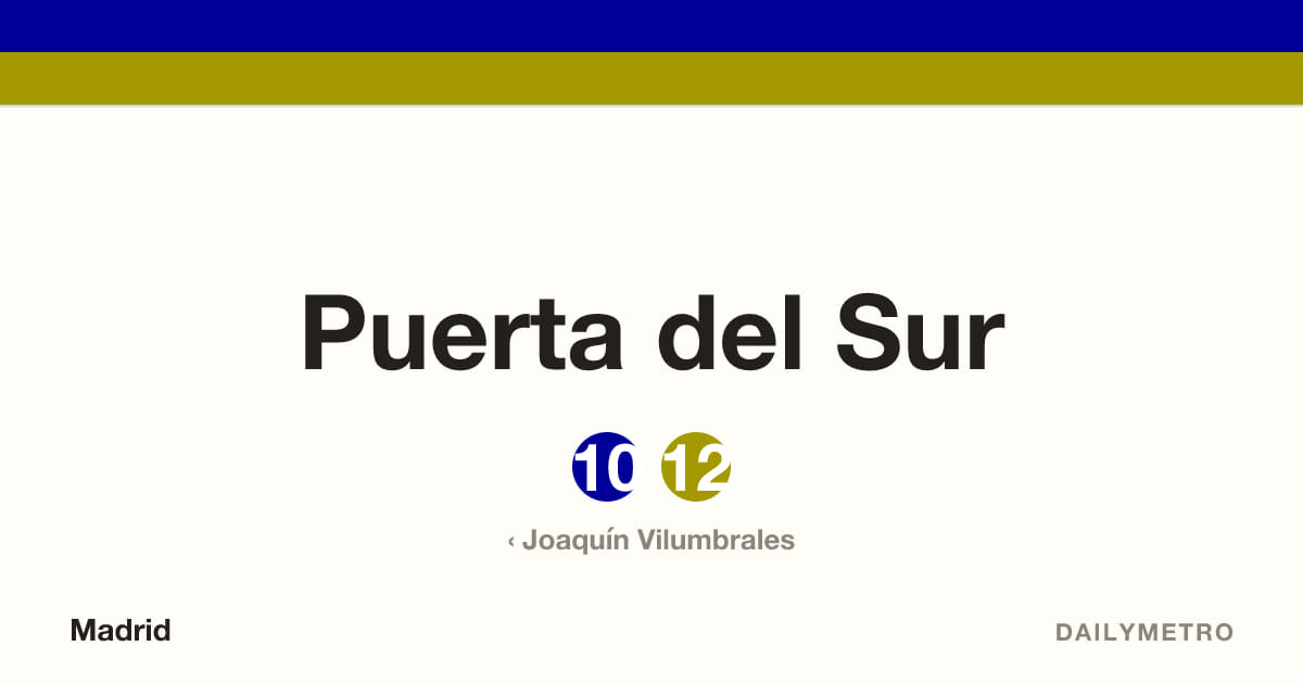 Puerta del Sur station · Lines 10, 12