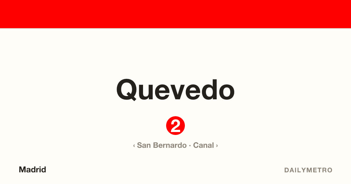Estación Quevedo · Líneas 2