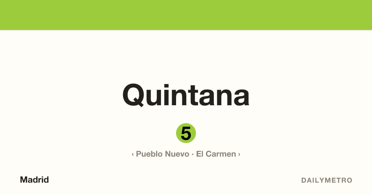 Estación Quintana · Líneas 5