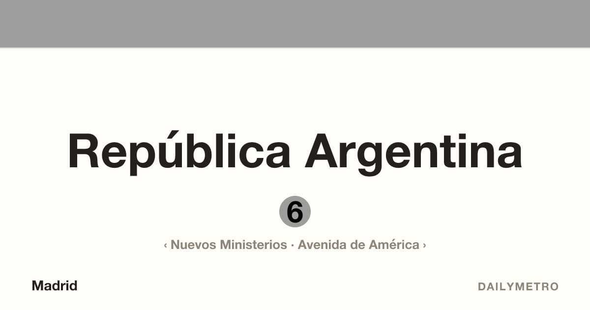 Estación República Argentina · Líneas 6