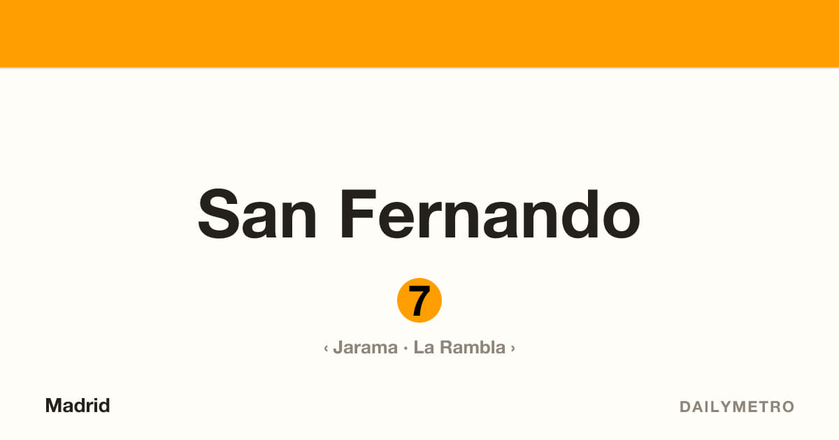 Estación San Fernando · Líneas 7