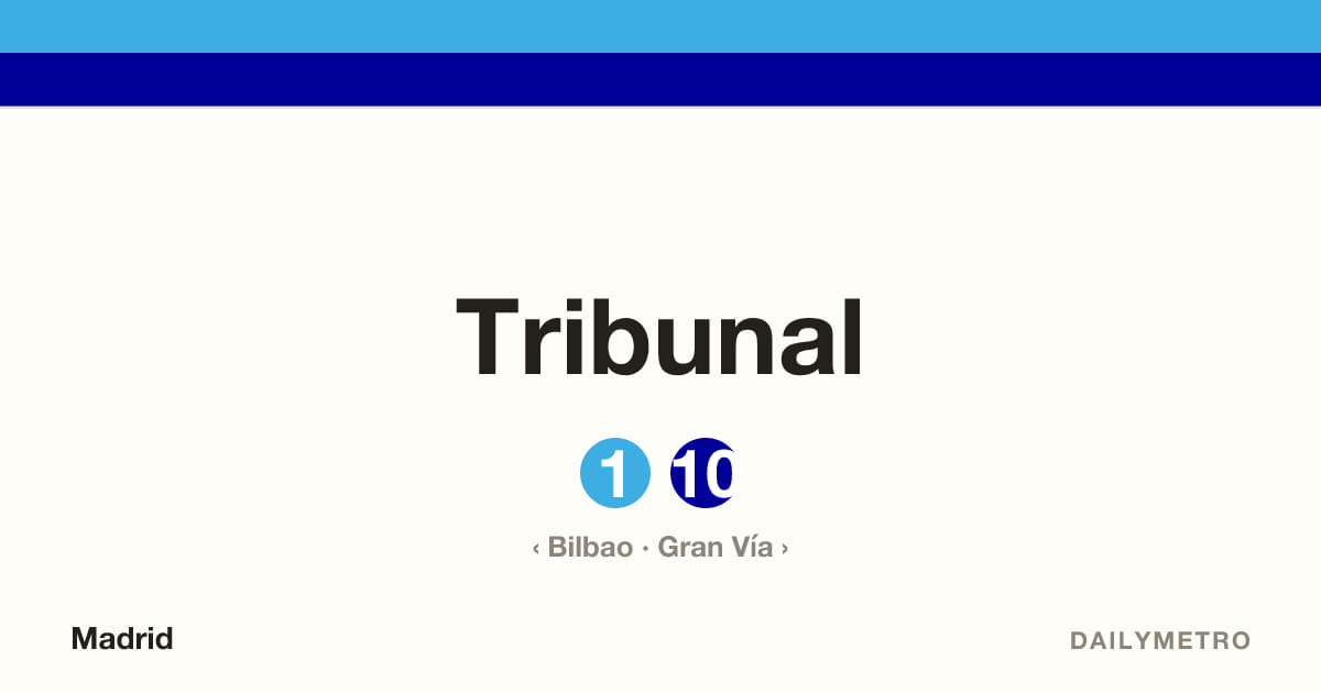 Estación Tribunal · Líneas 1, 10