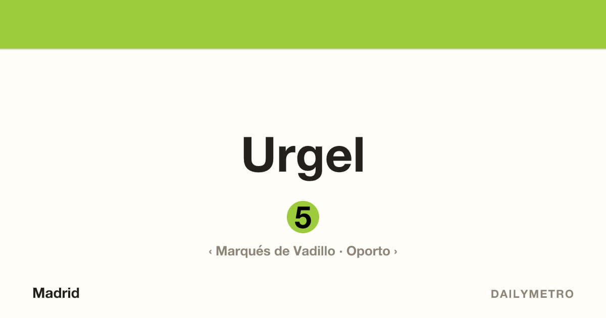 Estación Urgel · Líneas 5