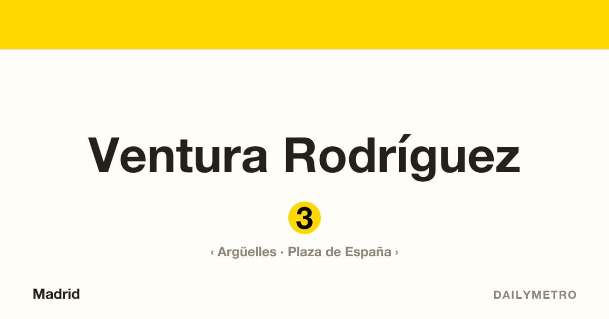 Estación Ventura Rodríguez · Líneas 3