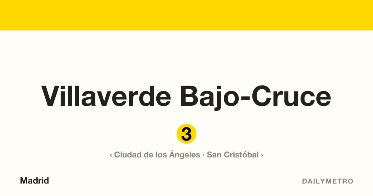 Estación Villaverde Bajo-Cruce · Líneas 3