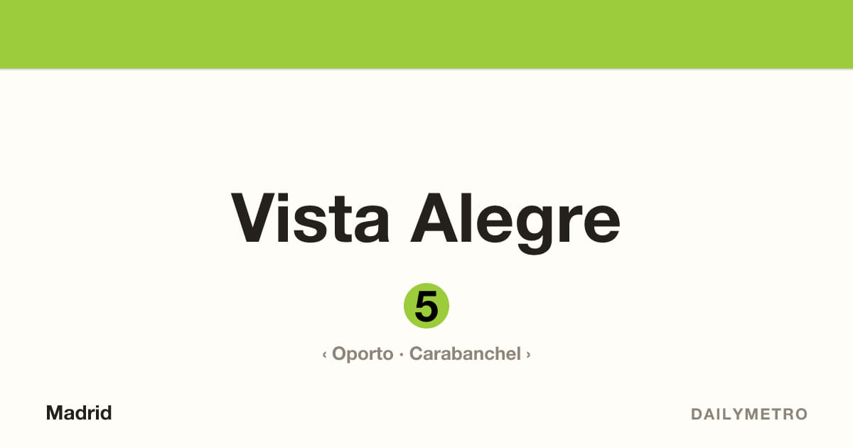Estación Vista Alegre · Líneas 5