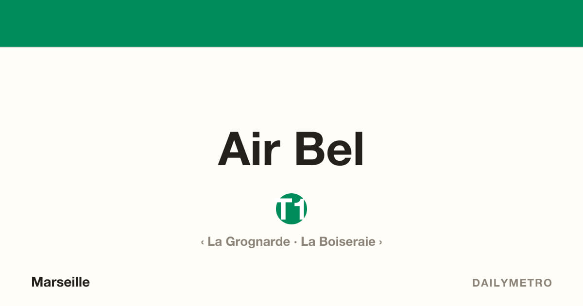Station Air Bel · Lignes T1