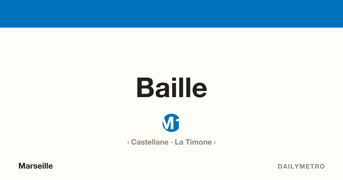 Station Baille · Lignes M1