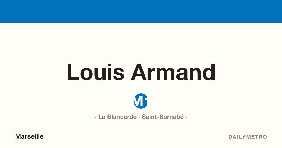 Station Louis Armand · Lignes M1