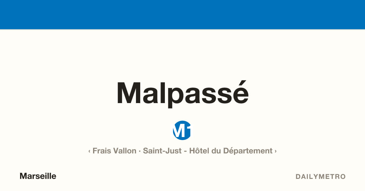 Malpassé station · Lines M1