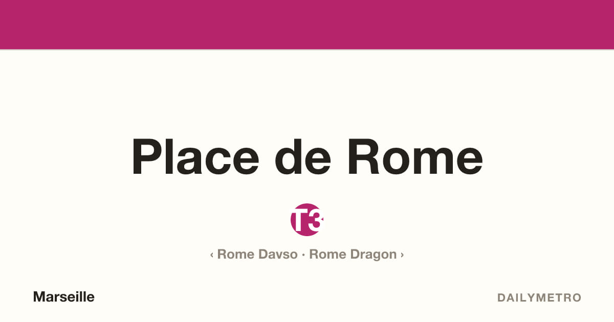 Station Place de Rome · Lignes T3