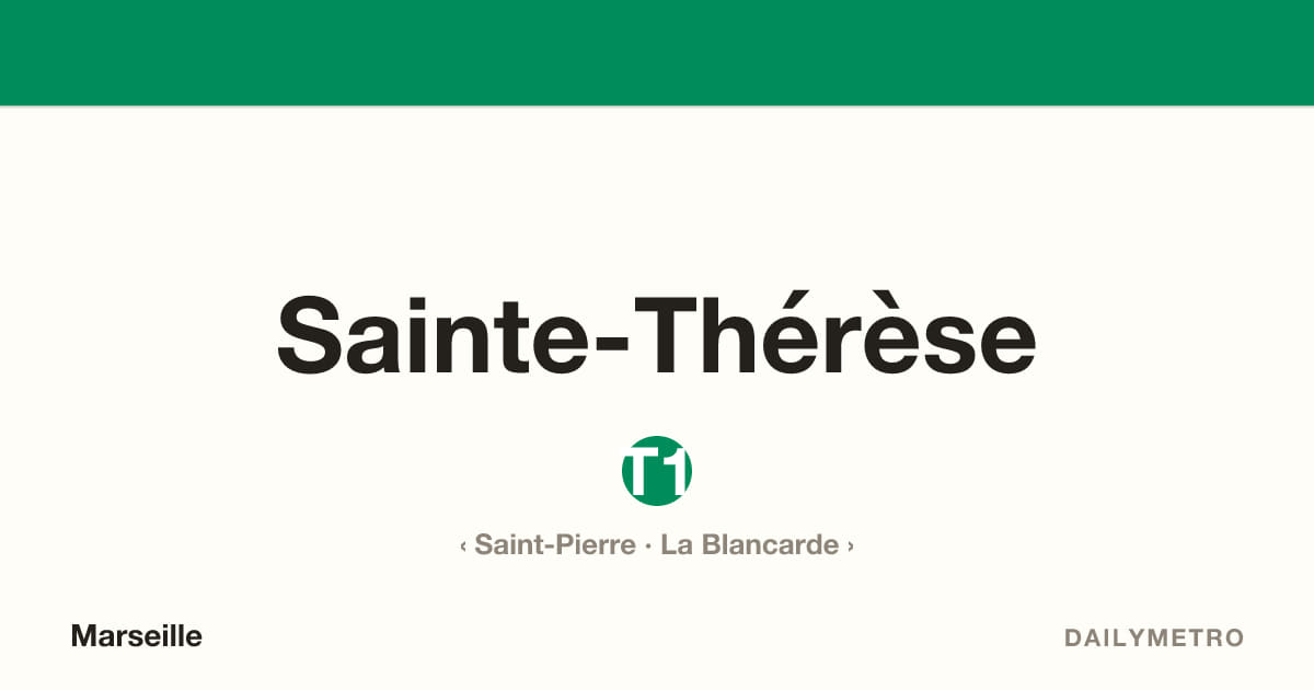 Station Sainte-Thérèse · Lignes T1