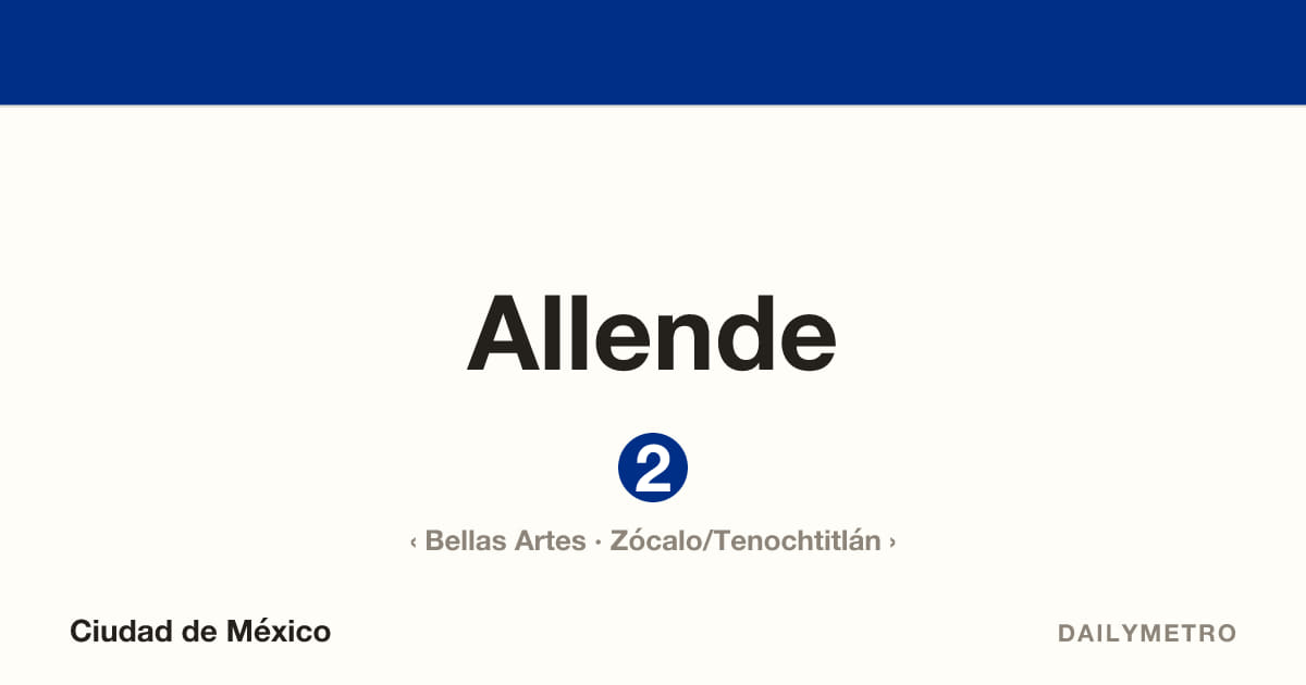 Allende station · Lines 2