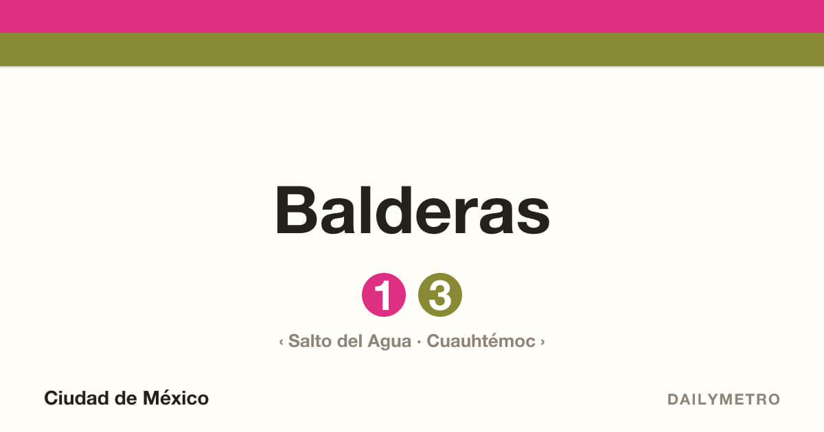 Balderas station · Lines 1, 3