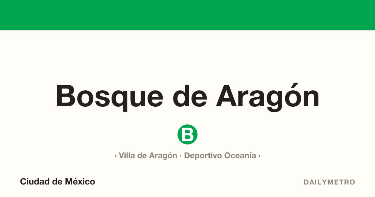 Estación Bosque de Aragón · Líneas B