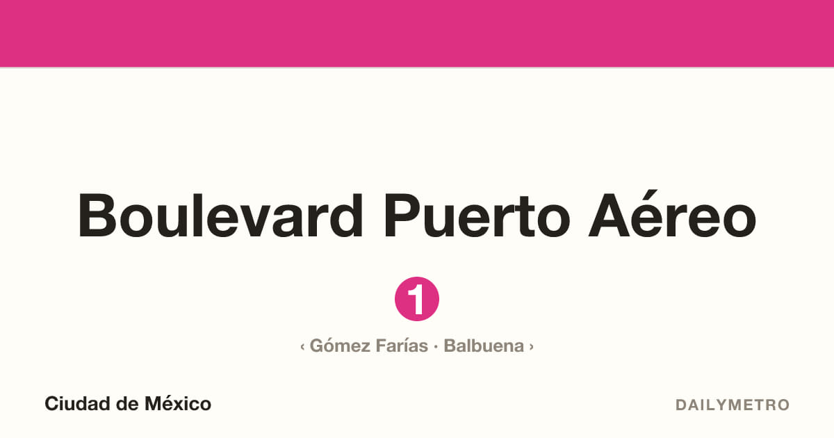 Estación Boulevard Puerto Aéreo · Líneas 1