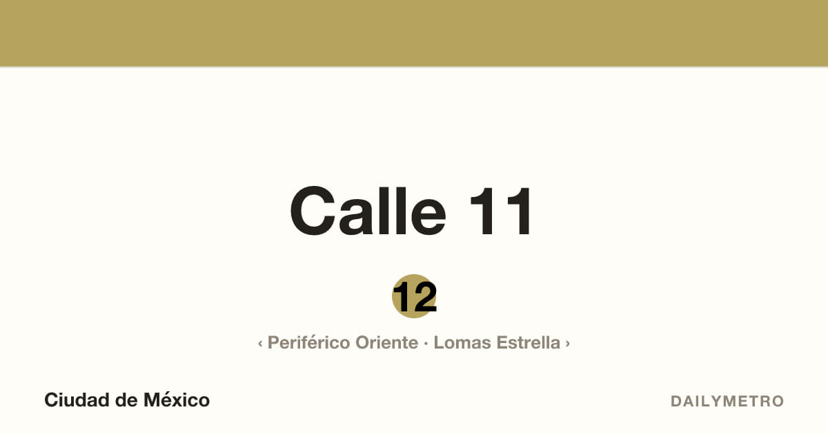 Calle 11 station · Lines 12
