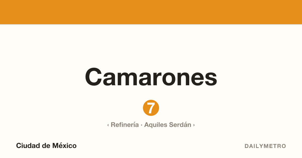 Estación Camarones · Líneas 7