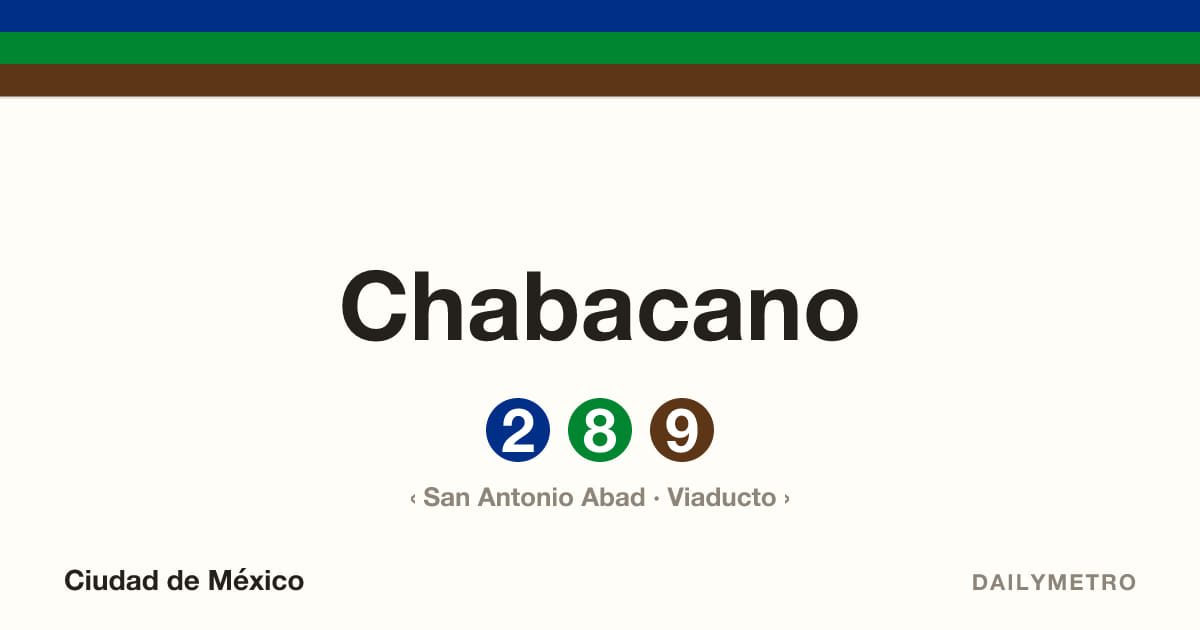 Chabacano station · Lines 2, 8, 9