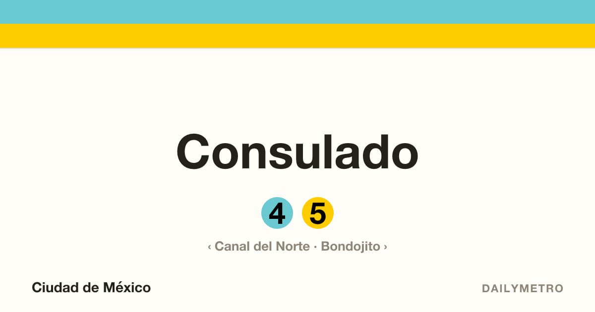 Consulado station · Lines 4, 5