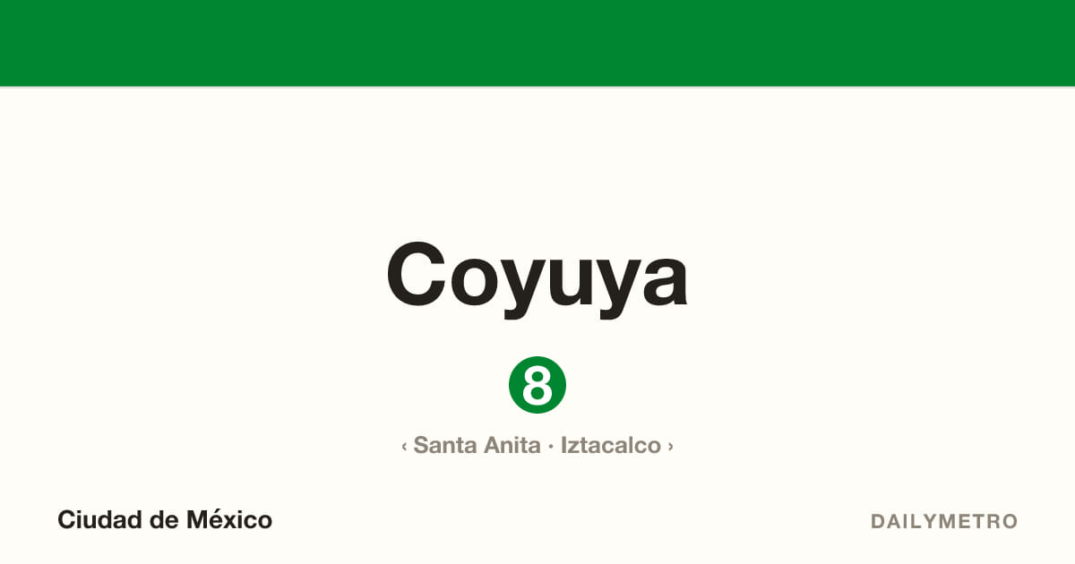 Estación Coyuya · Líneas 8