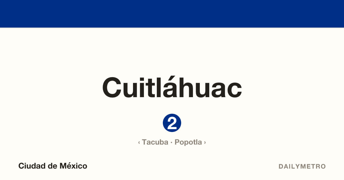 Estación Cuitláhuac · Líneas 2