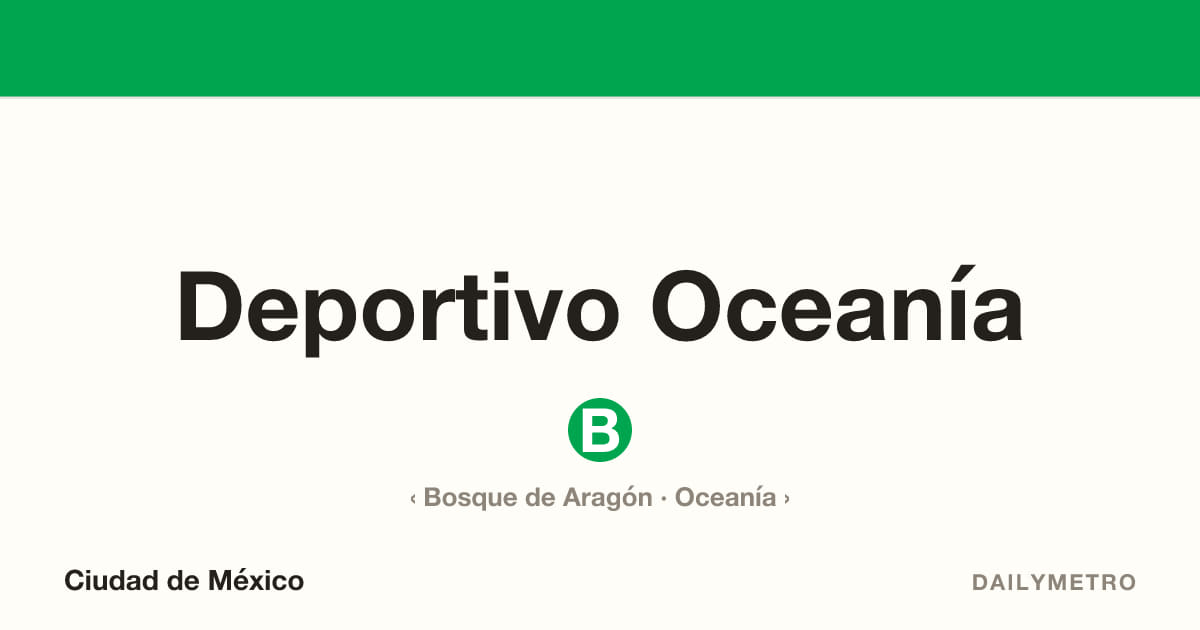 Estación Deportivo Oceanía · Líneas B