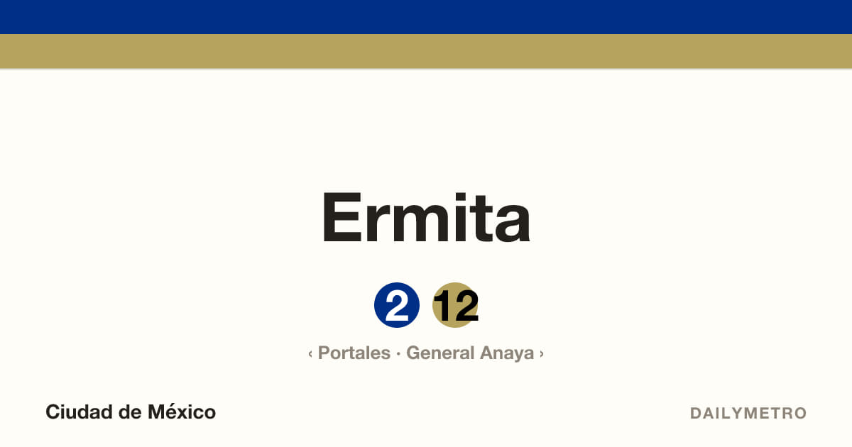 Estación Ermita · Líneas 2, 12