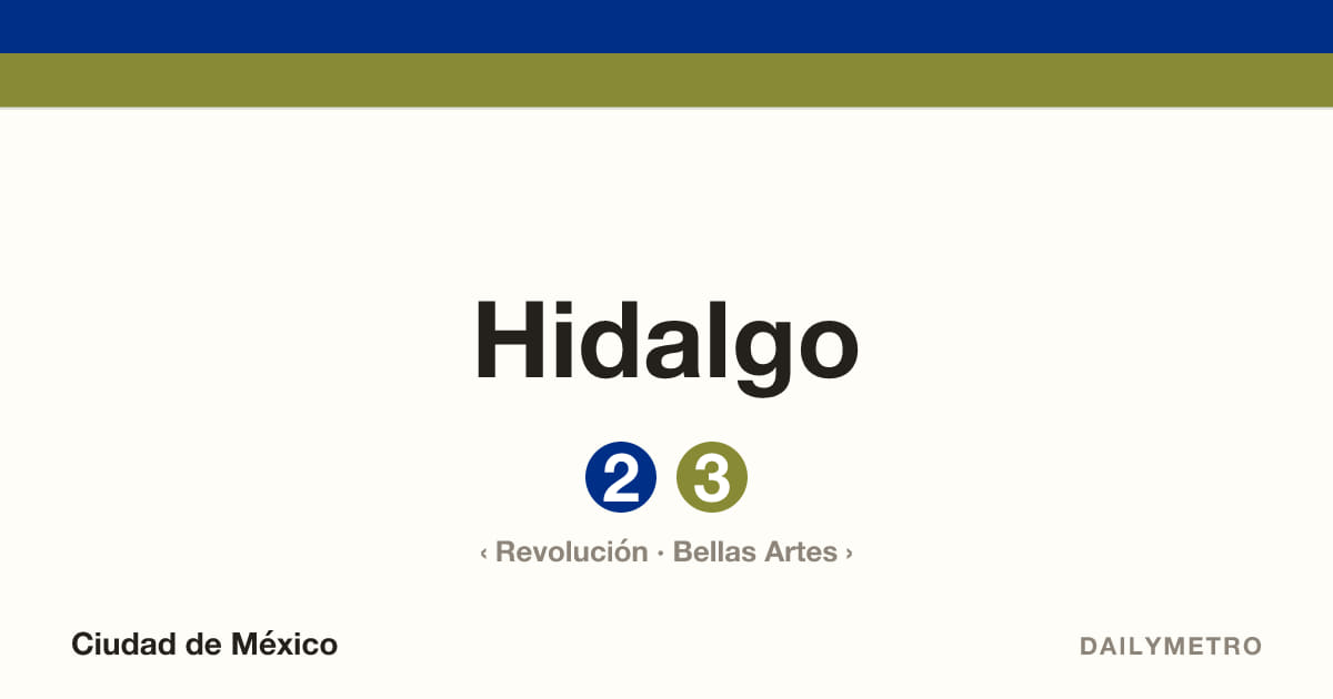 Estación Hidalgo · Líneas 2, 3