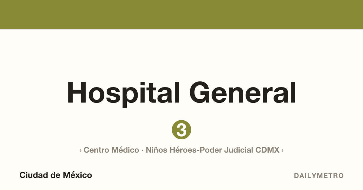 Hospital General station · Lines 3