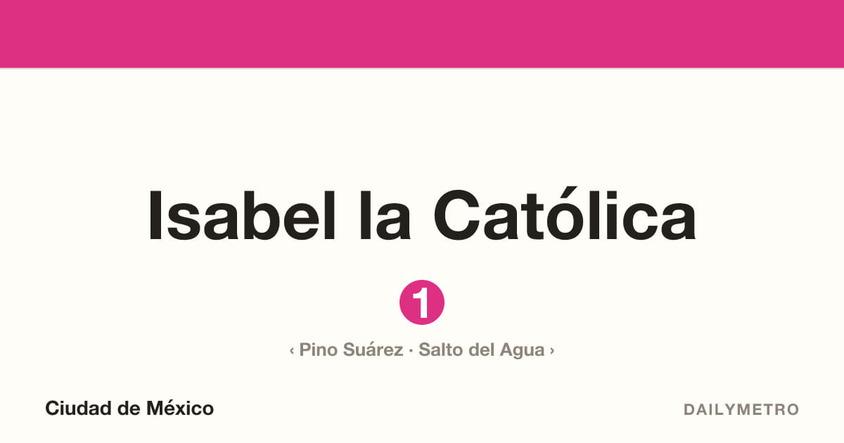 Estación Isabel la Católica · Líneas 1