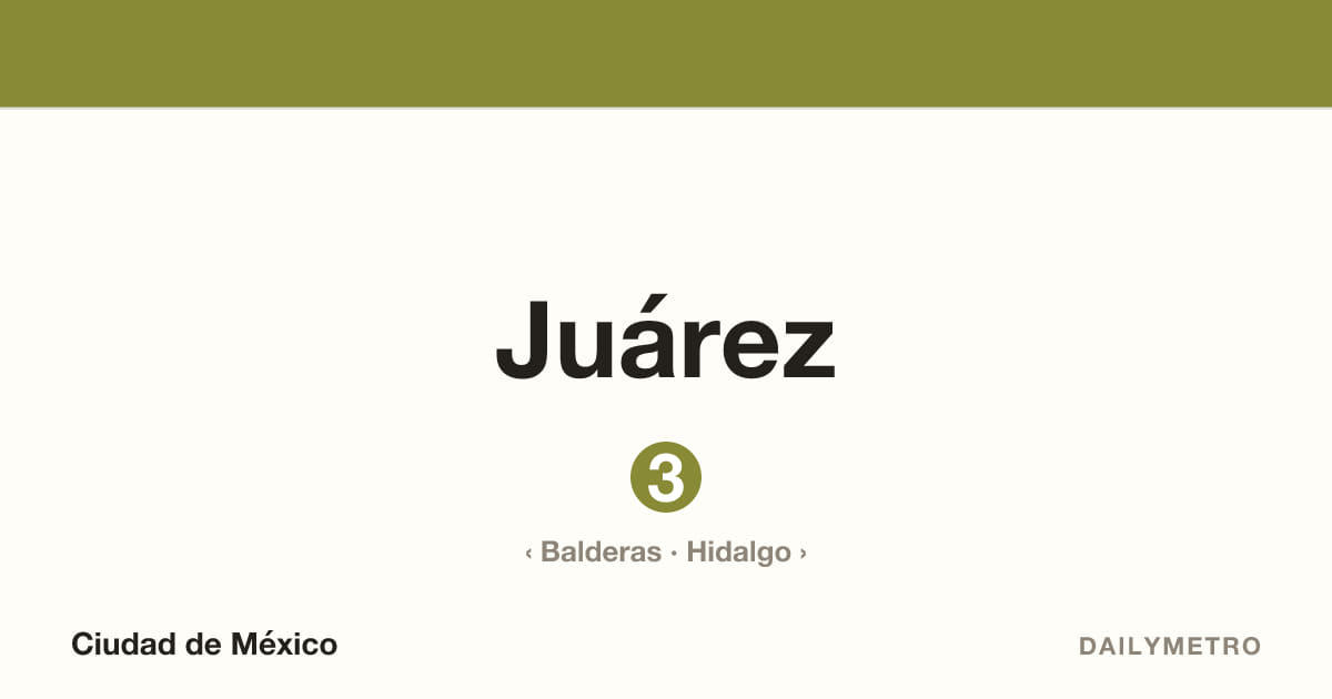 Juárez station · Lines 3