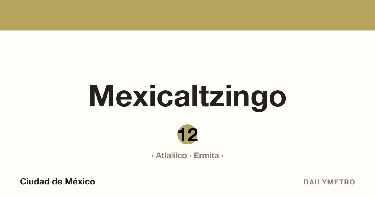 Estación Mexicaltzingo · Líneas 12