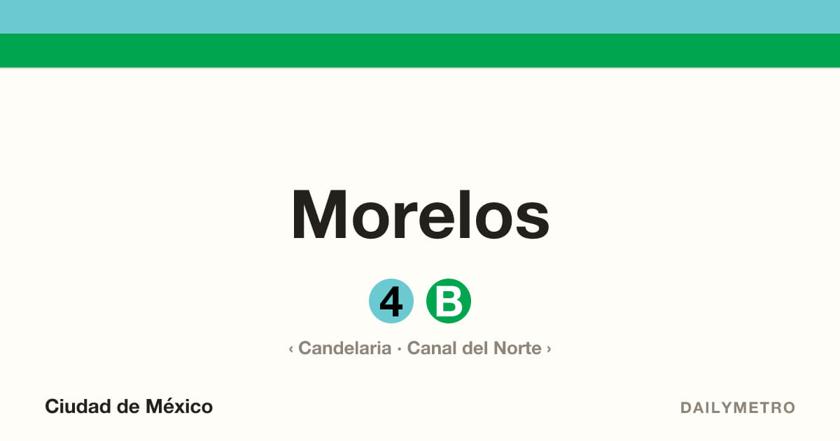 Morelos station · Lines 4, B