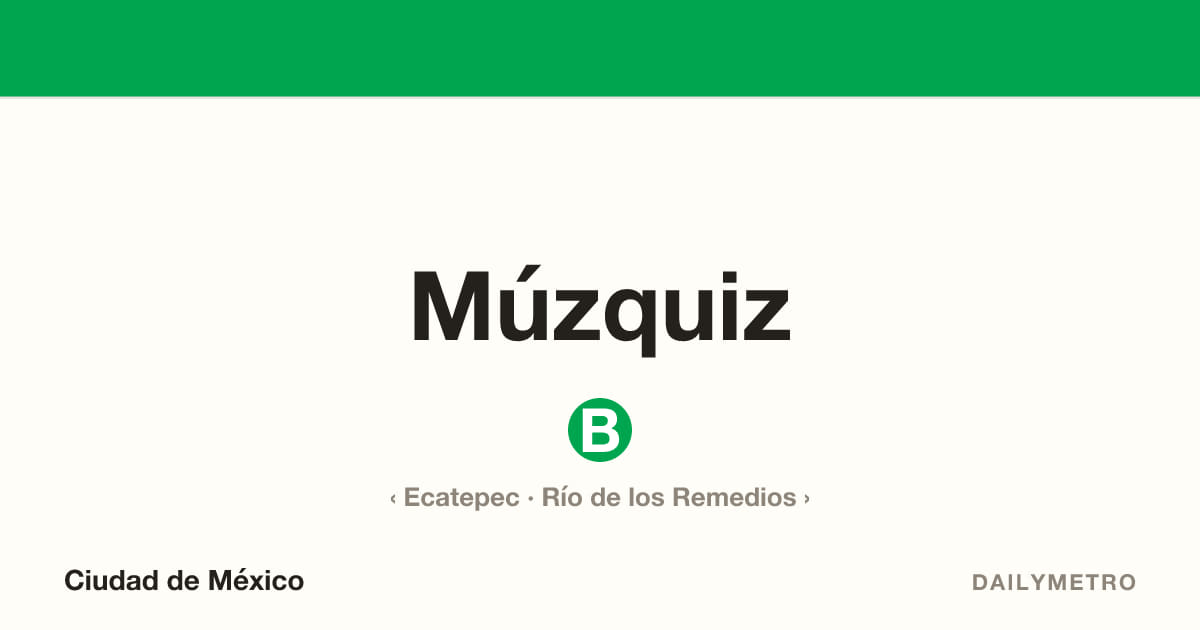 Múzquiz station · Lines B