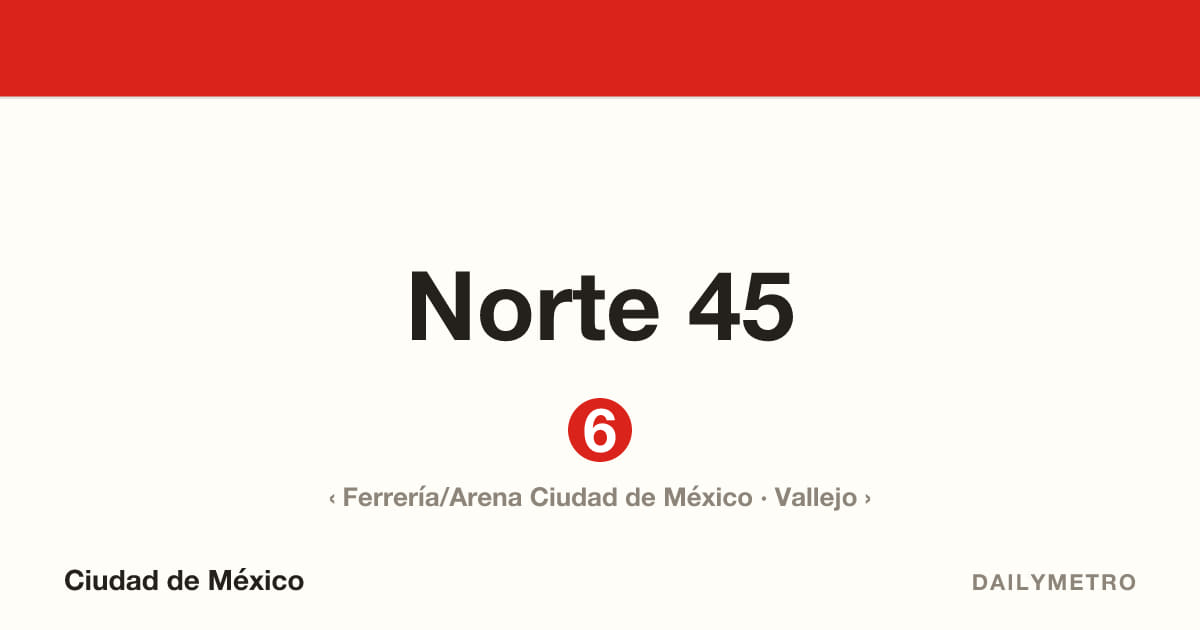 Estación Norte 45 · Líneas 6
