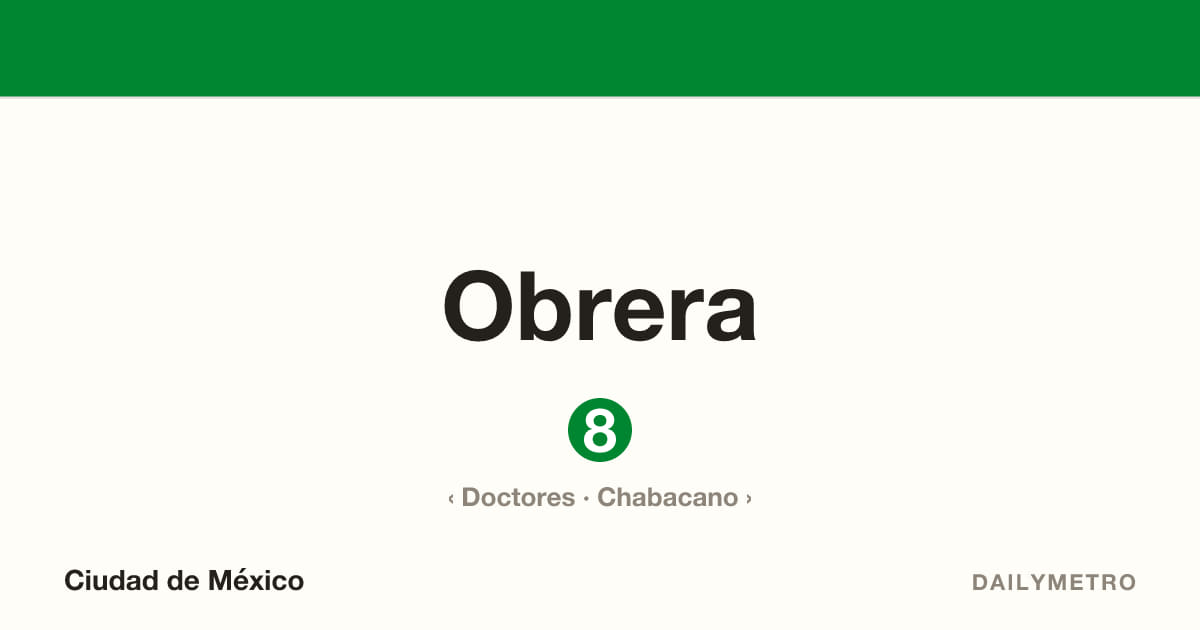 Estación Obrera · Líneas 8