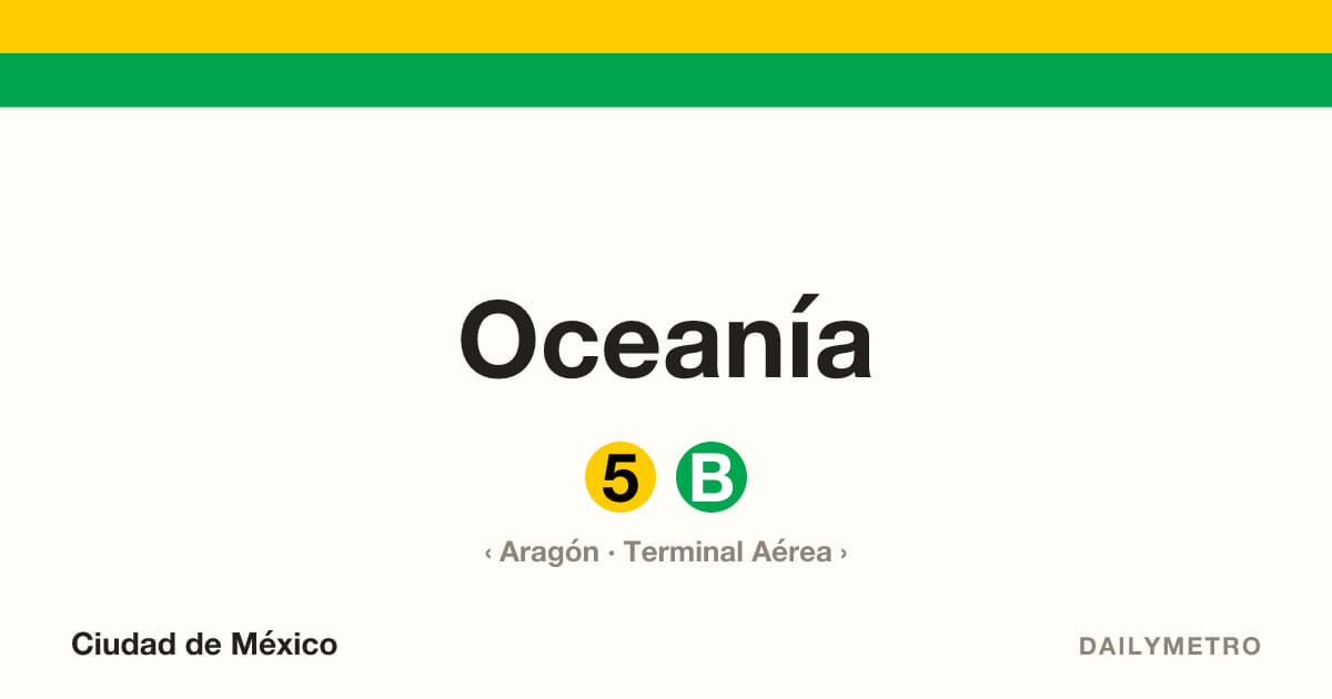 Estación Oceanía · Líneas 5, B