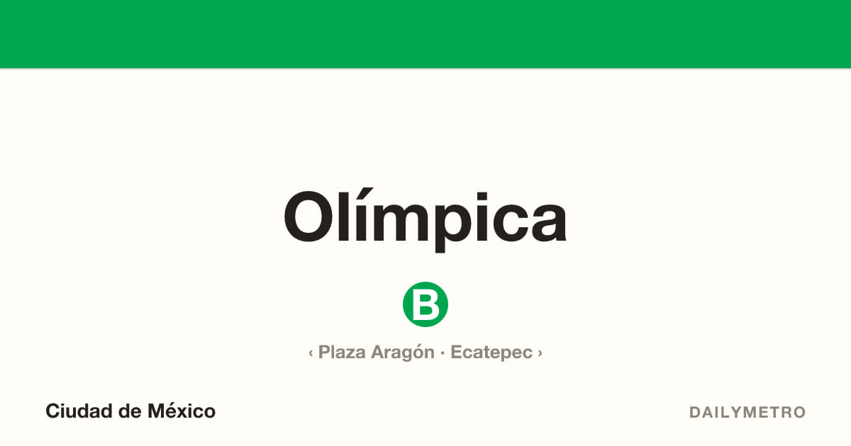 Estación Olímpica · Líneas B