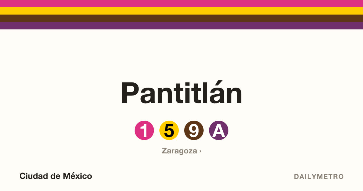 Estación Pantitlán · Líneas 1, 5, 9, A