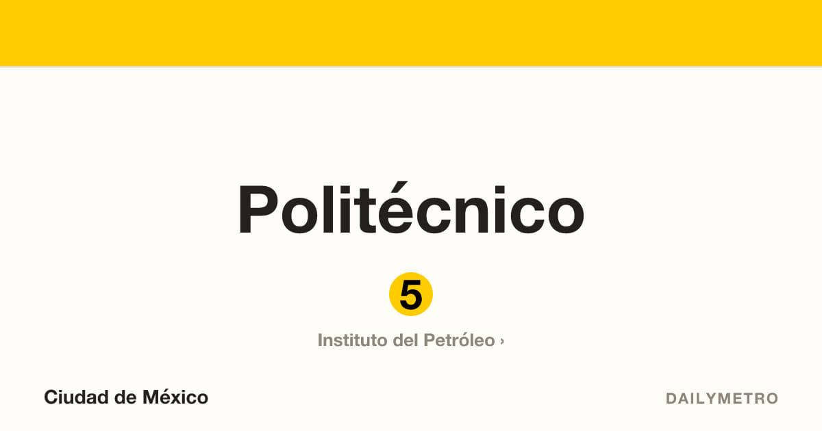 Politécnico station · Lines 5