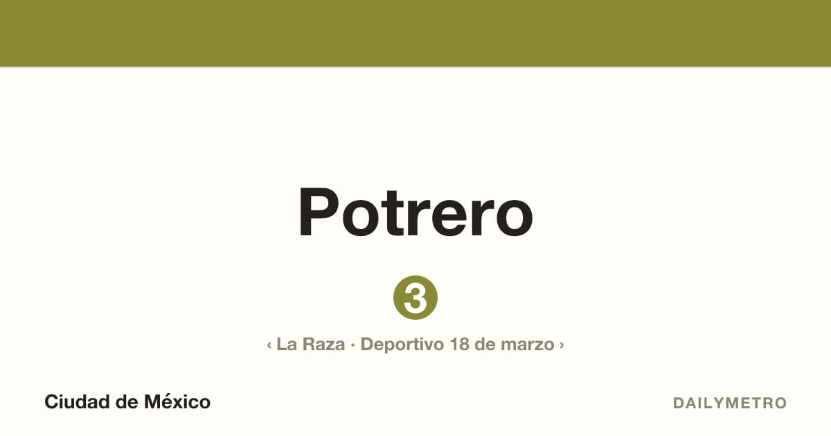 Potrero station · Lines 3