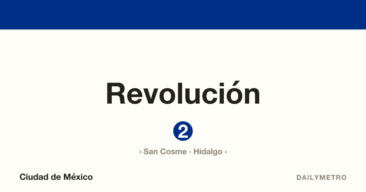 Estación Revolución · Líneas 2