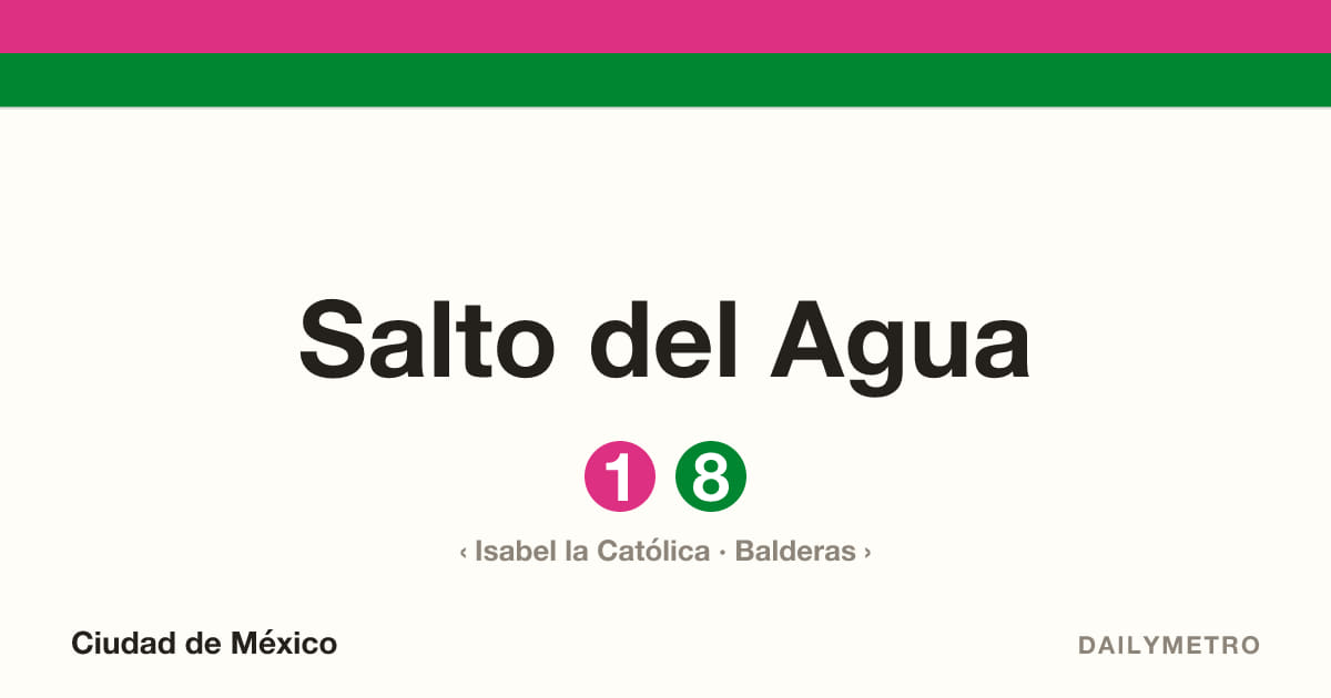 Estación Salto del Agua · Líneas 1, 8